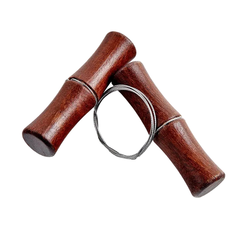 Knetkunst Tonschneidedraht mit Holzgriffen – Edelstahl-Schneidedraht für Ton, Keramik und Polymer Clay