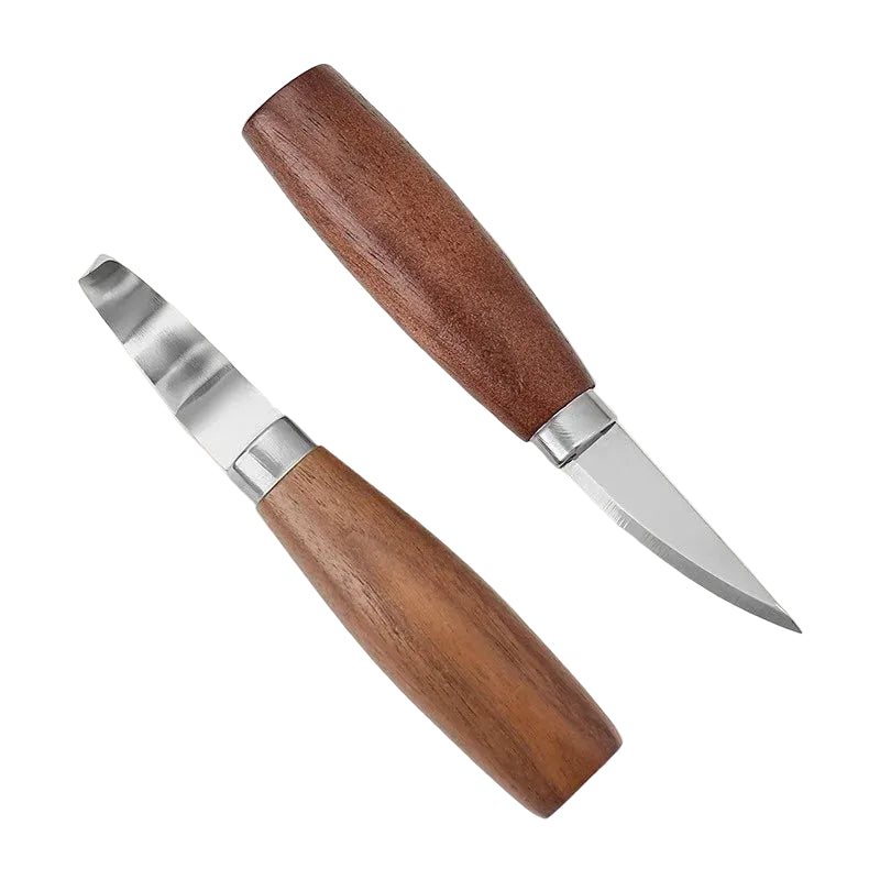 Knetkunst 5-teiliges Tonschnitzmesser-Set – Edelstahlklingen mit Ergonomischem Griff für Modellieren und DIY