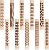 Knetkunst 10-teiliges Ton-Texturroller-Set aus Holz – Strukturroller und Prägestempel für Keramik und Töpfern